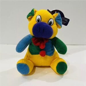 Kuddle Me Toys Multicolor￼ Plush Pig 7” Stuffed Animal Toy